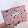 Bolsa de cosméticos de pana transfronteriza, bolso de mano, para teléfono móvil, cambio, llaves, bolsa de almacenamiento portátil, se puede imprimir logo