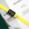 Em estoque atacado animação toque estudantes luminoso à prova d'água pulseira esportiva estudantes do ensino fundamental tendência da moda LED relógio eletrônico