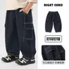 Jeans de dobladillo curvo para niños Youou, estilo primavera y otoño, para niños mayores, nueva ropa infantil 2026, pantalones de otoño de moda para niños
