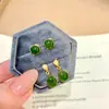 Plata de ley S925, jade natural Hetian, aretes cuadrados, diseño único, nuevo estilo chino, aretes de jade ovalados, joyería de alta gama