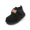 Botas de Nieve para Niños 2026 Invierno Nuevo Estilo Botines Cortos para Niños con Forro de Felpa y Botas de Algodón Engrosadas para Niñas Zapatos de Algodón Cálidos para Bebés