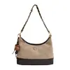 Moda 2026 Otoño Nuevo Bolso de Mano Pequeño Estilo Chanel Retro Esmerilado Cruzado para Mujer Bolso de Cadena de Lujo Ligero de un Solo Hombro para Debajo del Brazo