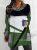 Ropa de mujer transfronteriza nueva soporte cada plataforma posicionamiento en estante impresión cuello alto pegatinas de pila bolsillo camisa de manga larga disponible