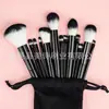 Nuevo Set de 13 Brochas de Maquillaje para Principiantes, Incluye Brochas para Sombra de Ojos, Polvos, Base, Rubor, Iluminador y Corrector