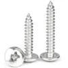 Tornillos Autorroscantes de Acero Inoxidable 304 No Estándar de Cabeza Plana Grande de Cruz Ta Tornillos de Cabeza Redonda Tipo Champiñón Paraguas M2.9M3.5M3.9