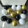 Globos Mate de 5 pulgadas 10 pulgadas 12 pulgadas 18 pulgadas Negro Blanco Dorado Barra Fiesta Decoración Montaje Accesorios para Fotografía