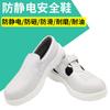 Zapatos de Seguridad Malla Especial Blanca Lona Anti-Estática Libres de Polvo, Antideslizantes, Ligeros, Zapatos de Trabajo de Protección Laboral Cómodos para los Pies