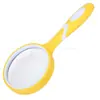 Lente Óptica HD 10x Mango de Plástico Resistente a Caídas de Goma Lente de Aumento de Mano Portátil para Lectura de Personas Mayores Color Magnificador