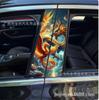 Pegatinas para Coche, Calcomanías Decorativas para Pilares de Coche, Belleza Decorativa, Rey Patriótico, Personaje de Anime, Patrón Personalizado, Pegatinas Decorativas para Pilares de Coche de Luffy Modificado