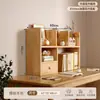 Prateleira de Armazenamento para Mesa de Madeira Maciça, Estante de Mesa, Prateleira Simples Doméstica, Estante Pequena Vertical de Múltiplos Andares para Escritório