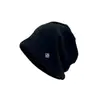 Gorro de Metal con Logo de Letra para Otoño e Invierno 2025, Cortavientos y Resistente al Frío, Versátil, para Circunferencia de Cabeza Grande, Sombrero Frío para Adelgazar la Cara, Gorro Turbante