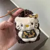 Bolsa Colgante Hello Kitty Piernas Largas Fragancia Ligera Muñeca de Peluche Dibujos Animados Lindo Llavero de Corazón Colgante de Regalo