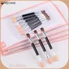 Palito Multifuncional para Sombra de Ojos Pincel para Sombra de Ojos Doble Punta Mini Portátil Pincel de Algodón de Látex Pincel Desechable para Maquillaje Herramienta de Belleza