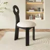 Silla de Comedor con Respaldo de Madera Maciza Estilo Ins Silla de Escritorio de Diseñador Silla de Computadora Silla de Cafetería Muebles de Restaurante