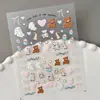 Lindos Pegatinas con Relieve de Muñeco de Peluche, Múltiples Opciones para Elegir, Pegatinas 3D Infantiles de Oso y Pingüino para Uñas, Modelo SL