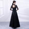 Vestido de Noche Host de Comercio Exterior shopee Vestido Negro de Fiesta del Sudeste Asiático Vestido Largo de Uso Diario para Mujer
