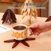 Tapete Isolante, Tapete Anti-Queimadura para Árvore, Tapete Isolante para Mesa de Jantar, Tapete de Mesa para Pratos e Tigelas de Jantar de Alta Qualidade, Tapete de Madeira Maciça Resistente a Altas Temperaturas para Utensílios de Mesa