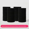 Nova faixa de cabelo preto simples alta elástica durável cabeça corda rabo de cavalo alto não colapsar elástico corda de cabelo capa de couro acessórios de cabeça