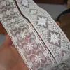 Exquisito Encaje Bordado de Hilo de Algodón de Malla de Borde Recto para Ropa, Tirantes, Cinturón, Accesorios de Encaje Decorativo, Materiales DIY
