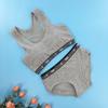 Conjunto de Ropa Interior de Desarrollo para Niñas con Letras de Moda para Escuela Secundaria y Primaria Chaleco Pequeño con Almohadilla de Esponja Ropa Interior