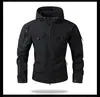 Chaqueta Softshell Funcional Transfronteriza para Hombre, Chaqueta de Asalto Impermeable Táctica Cálida con Forro de Polar