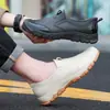 Zapatos impermeables Khachi de moda para hombre, zapatos de lluvia antideslizantes de caña baja para hombre, zapatos de agua de un solo paso, zapatos de goma para vadeo al aire libre para hombre.