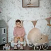 Libro Rojo Decorativo Pequeño Papel Tapiz Pastoral Pequeño Floral Habitación Infantil Dormitorio Pared de Fondo Tela Papel Tapiz de Rosa Americana Sala de Estar