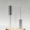 Tubo de máscara de pestañas redondo negro mate plata mate transparente de 4 ml material de empaque botella de plástico para crema de cejas de múltiples capacidades en stock suministro