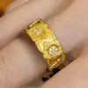 Caperucita Roja Explosivo Estilo Retro Color Aceite Goteando Alambre Dibujado Flor Anillo Femenino Diseño Nicho Sentido de Alta Calidad Anillo Anillo