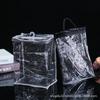 Conjunto de Bolsa de Gancho de PVC de Costura Transparente pvc Zipper Bag Embalagem de Armazenamento de Tecido Bolsa Bolsa de Zíper de Cama