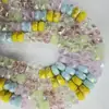 Cuentas Sueltas de Cristal Cortado Brillante de 8 mm Accesorios para Pulseras Hechas a Mano DIY Decoración para Colgar en el Coche Cuentas