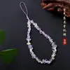 Nueva Cadena de Teléfono Móvil de Cristal Estilo Chino para Mujeres, Colgante de Muñeca de Amatista Natural Exquisito, Cordón para Funda de Teléfono Móvil de Cadena de Cuentas para Hombres