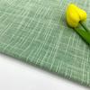 En stock, gran oferta, tela de lavado de poliéster y algodón, tela de lino y algodón teñida a rayas, tela informal para ropa de mujer, tela de lino y algodón a rayas.