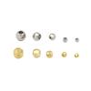 Chapado en cobre oro real 18K diamante láser con patrón de cuentas cuentas diy cuentas doradas cuentas pulsera de oro 14K cuentas espaciadoras D13