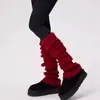Puños de calcetín, Calcetines apilados, Calcetines de nieve a juego para otoño e invierno, Calentadores de piernas blancos para mujer, Calcetines de punto para pantorrilla, Calcetines largos de primavera y otoño, Calcetines para zapatos