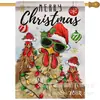 Navidad Transfronteriza Más Vendido Árbol de Navidad Elfo Festividad Decoración de Patio Bandera de Jardín Bandera de Lino Doble Cara Personalización