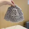 Gorro Hecho a Mano de Ganchillo Doble Capa Estilo Japonés Mohair Moda para Mujer Otoño e Invierno Versión Coreana Gorro Tejido de Celebridad de Internet de Moda