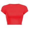 Camiseta de manga corta Y2K de verano para mujer, de color liso, a bajo precio, disponible para usar al por mayor, con estampado de figuras.