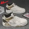 Tênis masculinos Warrior, novos tênis esportivos casuais da moda para estudantes, primavera-verão 2026, sapatos de couro para homens