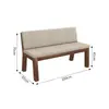 Escritorio Grande Largo de Madera Maciza, Mesa Doble de Estudio y Lectura, Escritorio de Oficina Simple para Computadora, Mesa de Conferencias, Mesa de Trabajo, Mesa Grande de Tablero de Madera Maciza