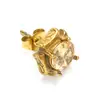Pendientes Geométricos de Circonita de Acero de Titanio Elegantes Simples Retro Europeos y Americanos Pendientes de Moda Tendencia para Hombres y Mujeres