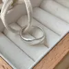 Anel Irregular Ondulado em Prata de Lei 925 para Mulheres, Design de Nicho Estilo Ins, Estilo Minimalista, Empilhável, Anel Geométrico Liso