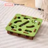 Juguete para Gatos para Entretenimiento Propio y Alivio del Aburrimiento, Caja de Fieltro con Agujeros tipo Laberinto para Gatitos y Gatos Mascotas, Juguete de Plumas con Cascabel y Bola para Gatos