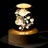 Ornamento Bola de Cristal do Sistema Solar Brilhante para Mesa, Luminária Noturna, Ornaments Céu Estrelado de Vidro, Presente de Aniversário para Mulher, Formatura