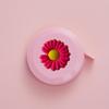 Estilo Nórdico Margarita Regla Suave Telescópica Automática AliExpress Cinta Métrica para Ropa Mini Pequeña Linda Suave Regla Portátil para el Hogar