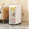 Armário de Armazenamento Estreito 18/25 para Uso Doméstico, Organizador Simples para Armazenamento de Banheiro, Armário de Chão Estreito para Sala de Estar e Quarto
