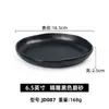 Vajilla de Melamina, Platos Especiales para Entrantes Fríos Imitación Porcelana, Platos Creativos para Cena de Hotel y Restaurante Comercial, Platos para Guarniciones, Platos Negros Mate