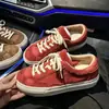 Tenis de gamuza con estampado de estrellas, zapatos casuales de cordones para mujer, tenis de corte bajo versátiles y cómodos, tenis casuales de moda, estilo retro