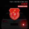 Pegatina Reflectante para Coche Bandera Roja Cinco Estrellas, Calcomanía Magnética de Bandera Nacional para Coche, Pegatina Adhesiva Patriótica, Pegatina Reflectante de Grado Diamante