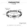 Pulsera de Acero Inoxidable para Hombre Opk Europea y Americana Transfronteriza Más Vendida Moda Hip-Hop Acero de Titanio Joyería de Moda para Hombre Joyería Clásica para la Mano